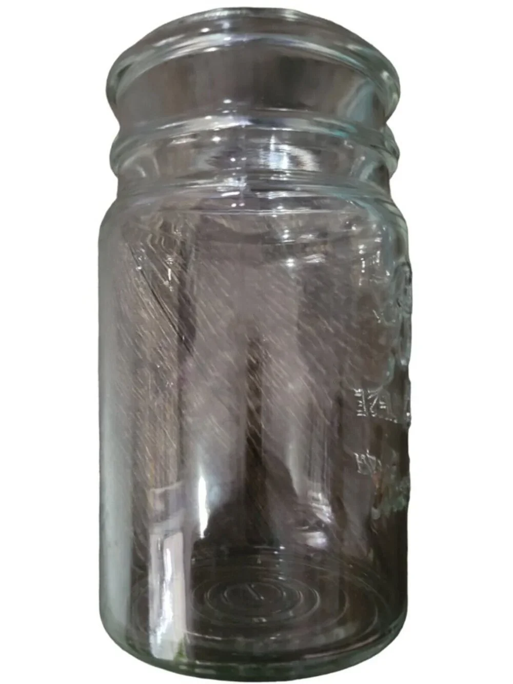 Ball Eclipse Quart Wire Closure Clear Wide Mouth Canning Jar Glass Vtg no bail